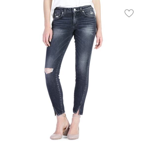 AMO Twist Ripped Skinny Ankle Jeans Size 26 - Picture 1 of 12